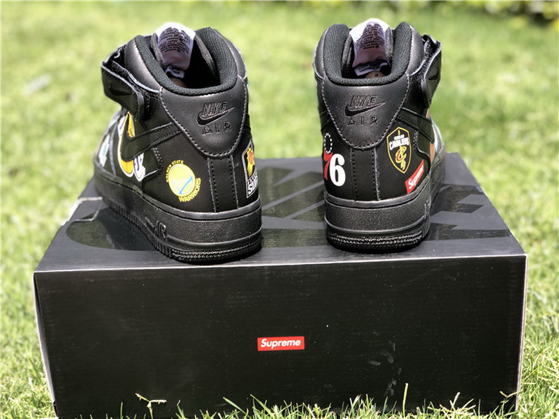 Authentic Nike Air Force X Supreme X NBA Black